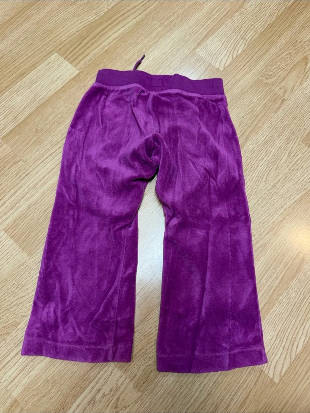 OshKosh B’gosh 2T Purple Velour Pull On Pants Elastic Waist Soft Toddler Girls